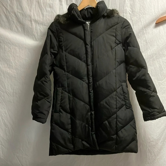 moil ecole Jackets & Blazers - Women's Black Quilted Jacket with Fur Trim